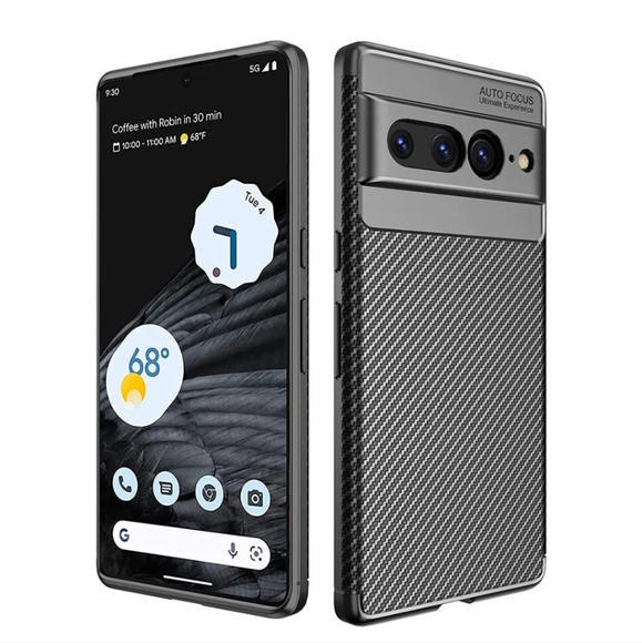 Google Pixel 7A Black Phone Case Fiber Rubber Cover Shockproof NEW 📱 - Picture 11 of 13